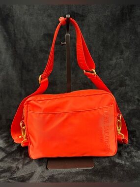 Ilse Jacobsen Hornbaek Orange Nylon Crossbody Bag